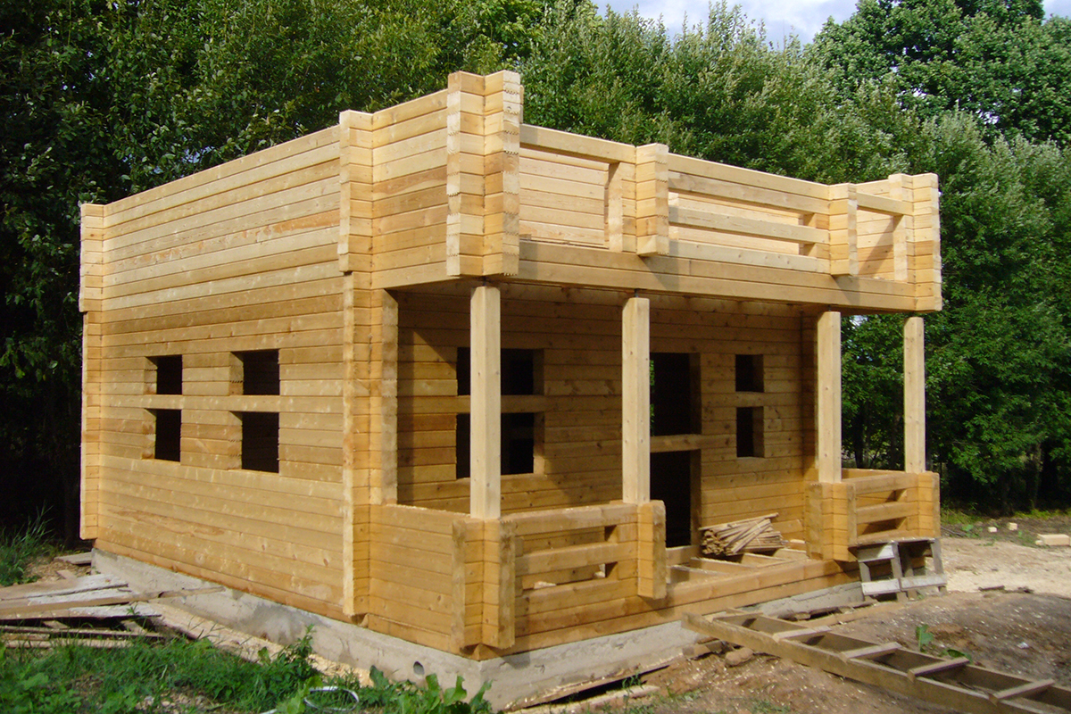 Пошаговое строительство деревянного дома из бруса